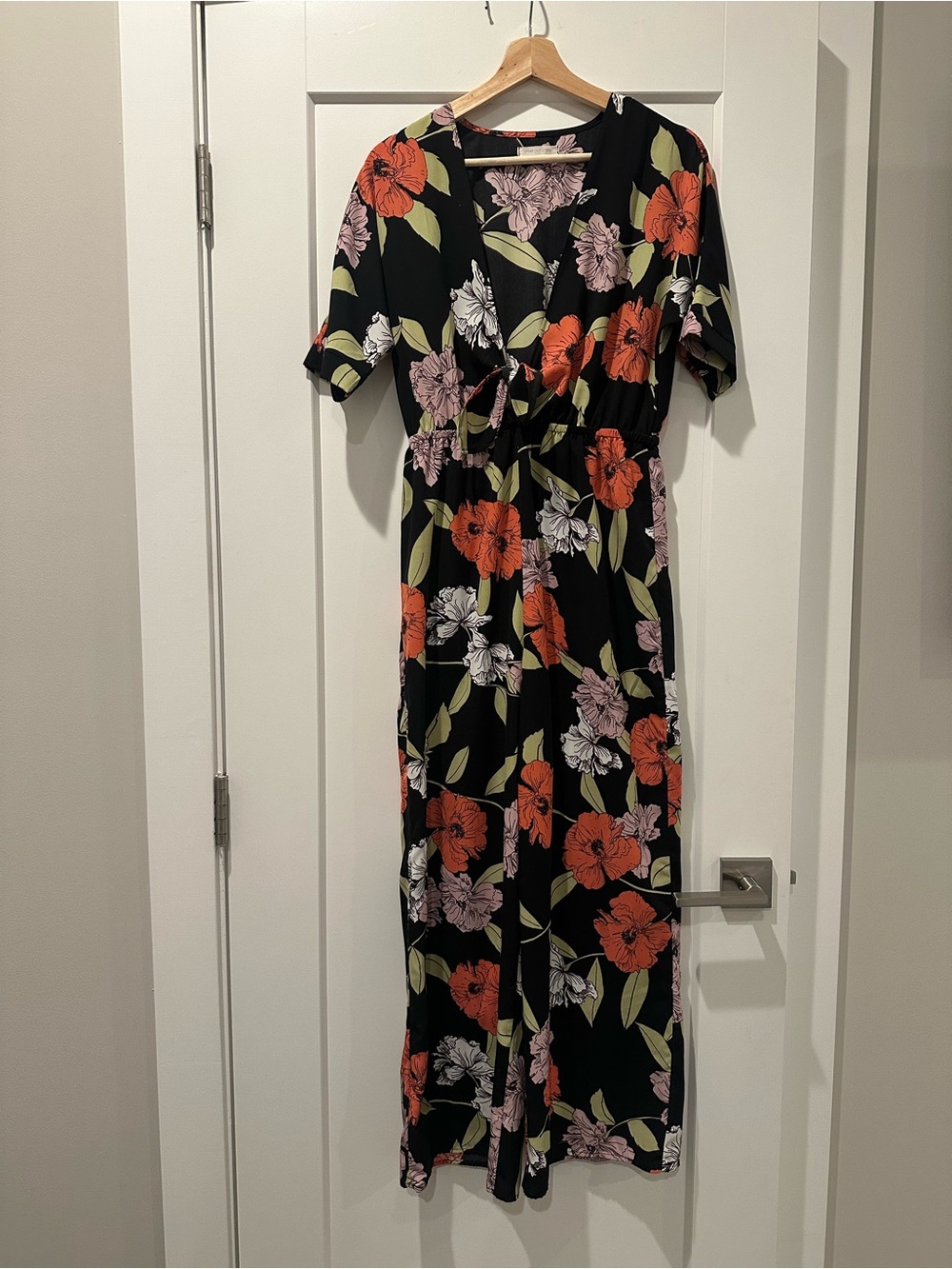 Urban Outfitters Floral Tie Jumpsuit Made In USA Size S